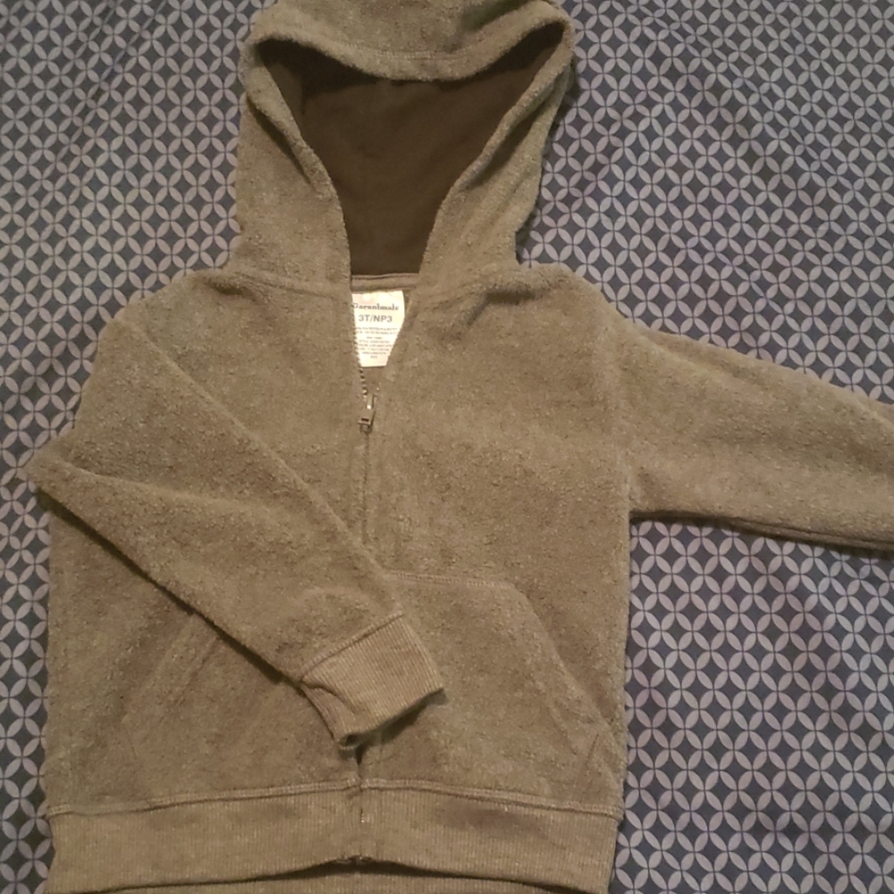 3T Gray Hooded Jacket